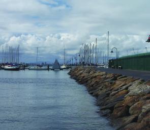 Ferguson Street Pier and Rock Wall provide great opportunites to tangle with bream while keeping you feet firmly on dry land.